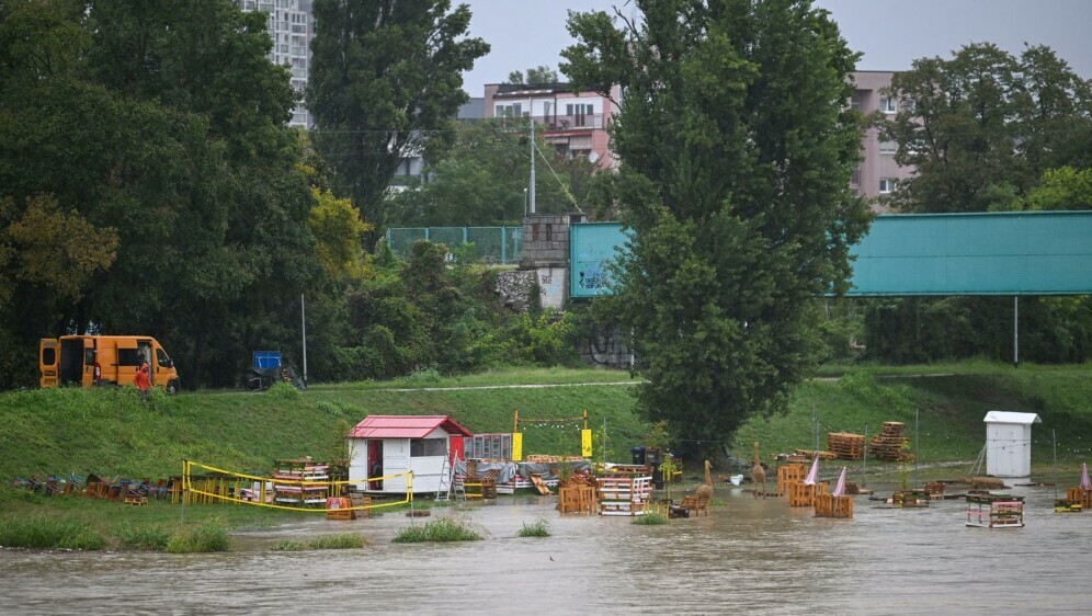 Sava se izlila iz korita u Zagrebu - 1