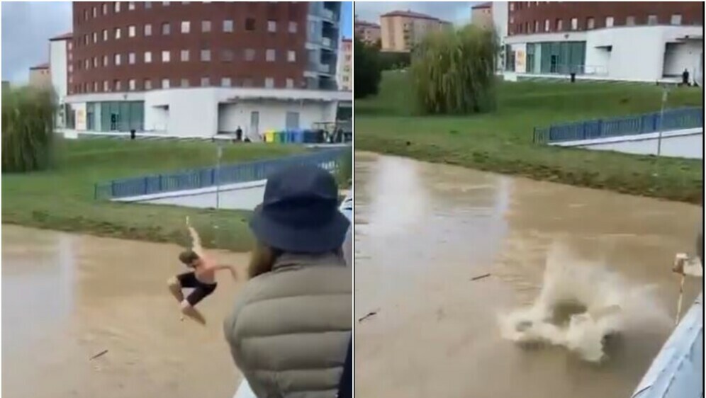 Muškarac skočio u nabujalu rijeku