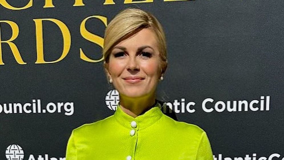 Kolinda Grabar-Kitarović u haljini brenda Edeline Lee u New Yorku