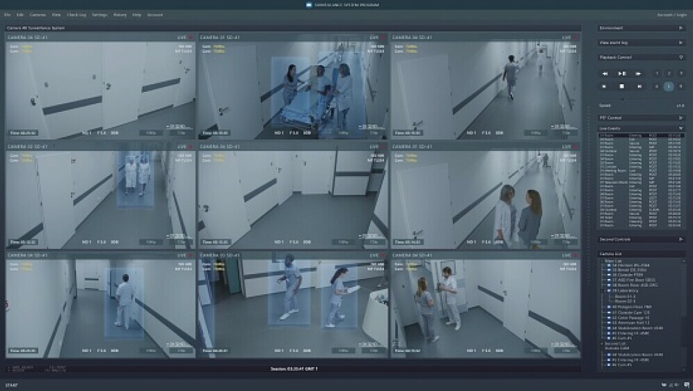 Nadzorna kamera, ilustracija