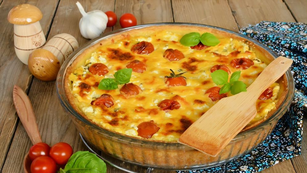 Quiche s pečenim cherry rajčicama