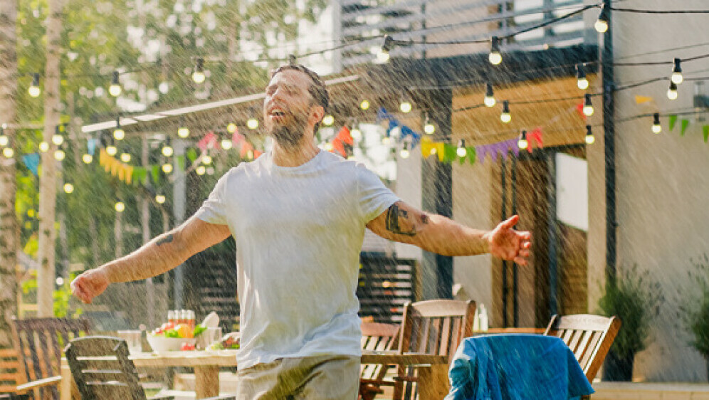 Ljetna kiša, ilustracija