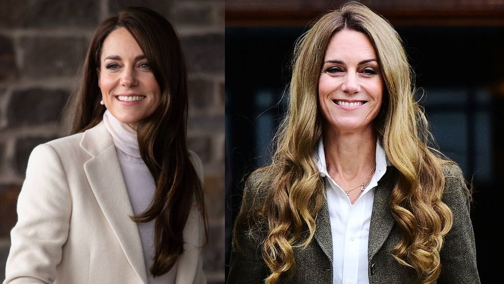 Princeza od Walesa kao brineta i plavuša