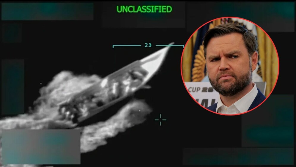 JD Vance i napad na navodne krijumčare, ilustracija