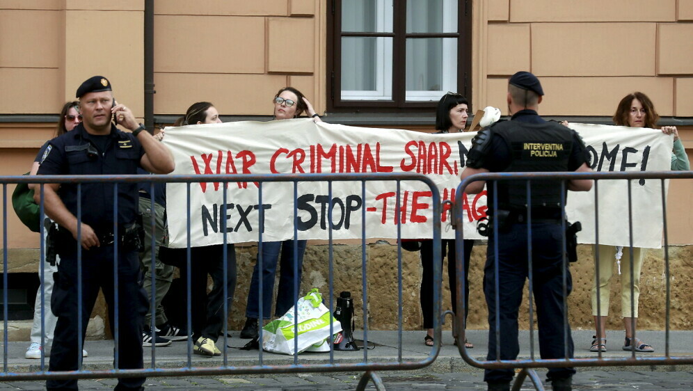 Propalestinski prosvjed ispred Banskih dvora - 2