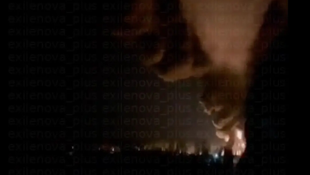 Fotografija ukrajinskog napada na Smolensk koja je objavljena na ruskom Telegram kanalu