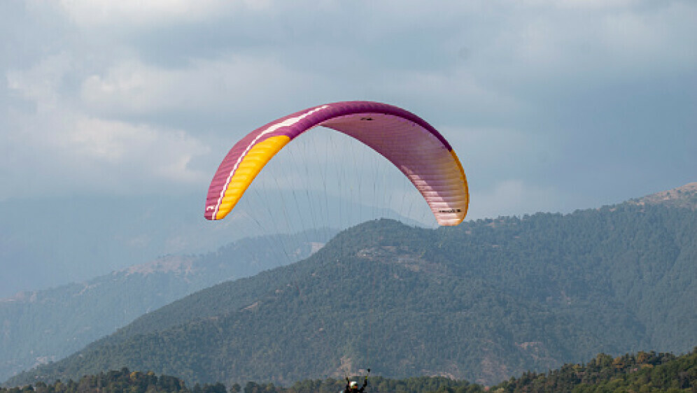 Paraglajder, ilustracija