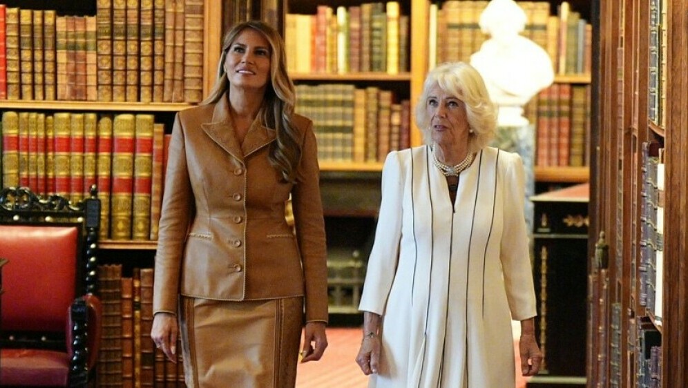 Kraljica Camilla i Melania Trump u Royal Library - 1