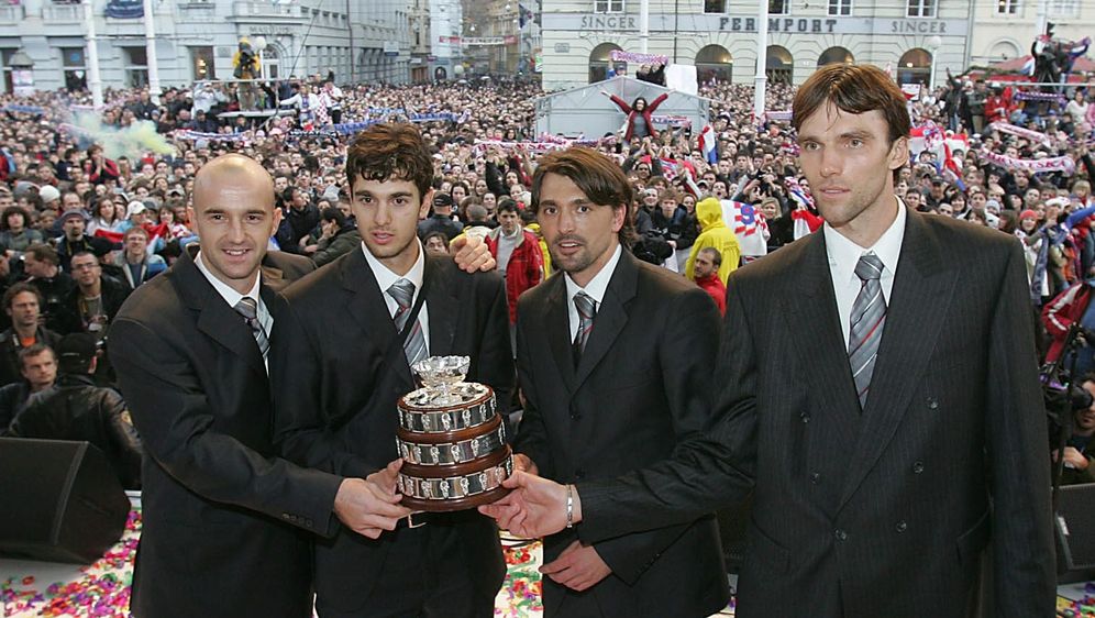 Davis Cup reprezentacija 2005. na dočeku