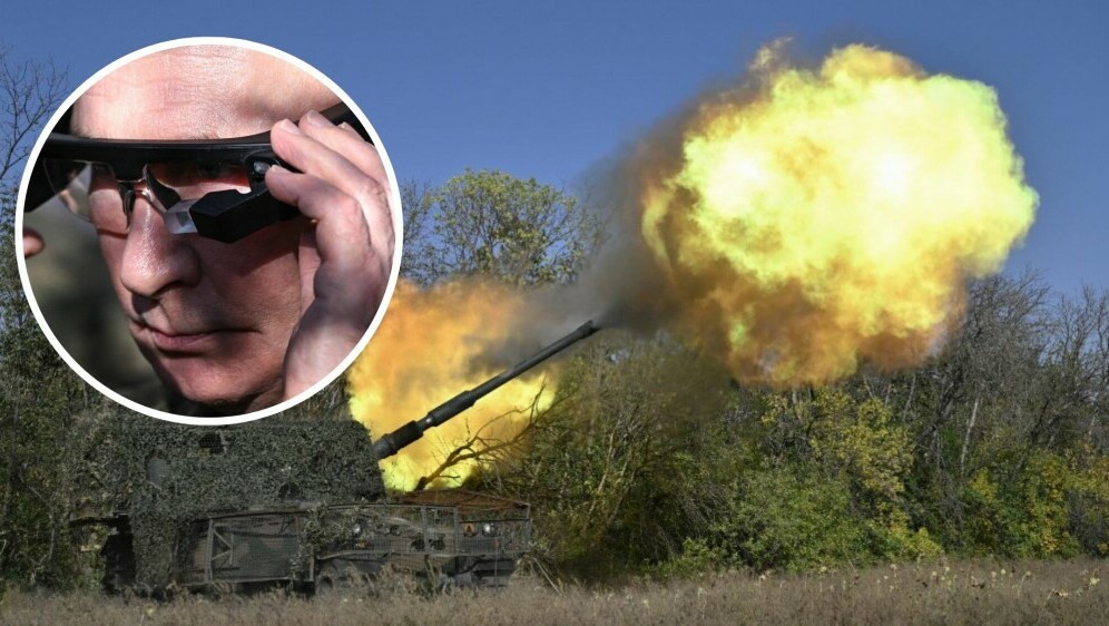 Putin i ukrajinska artiljerija