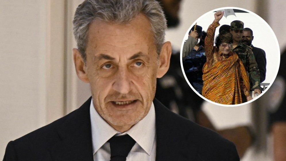 Nicolas Sarkozy i Muammar al-Gaddafi