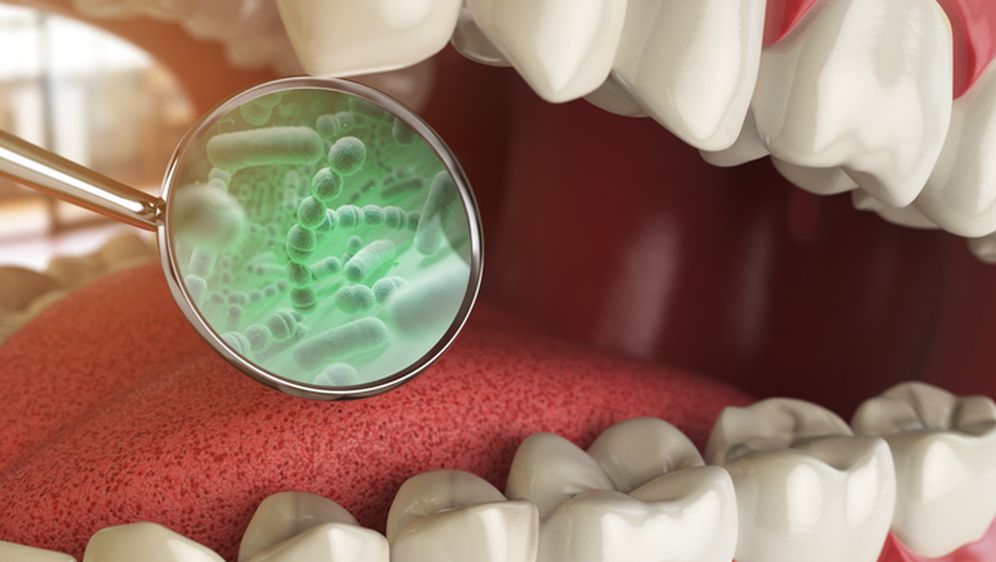 Mikrobi u usnoj šupljini, ilustracija