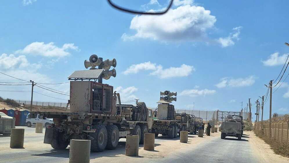 Zvučnici na kamionima IDF-a u Gazi