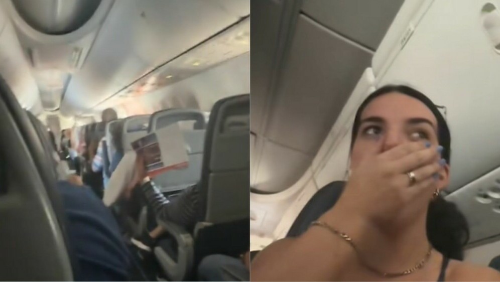 Putnica na letu na kojem ne radi klima i ljudi kako se hlade